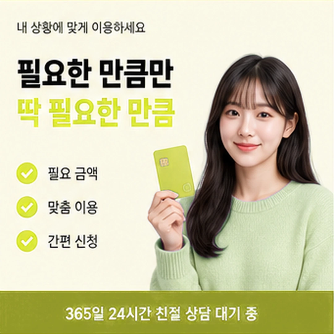 다음머니 창원카드깡 구간별 차이 보기 안내 배너